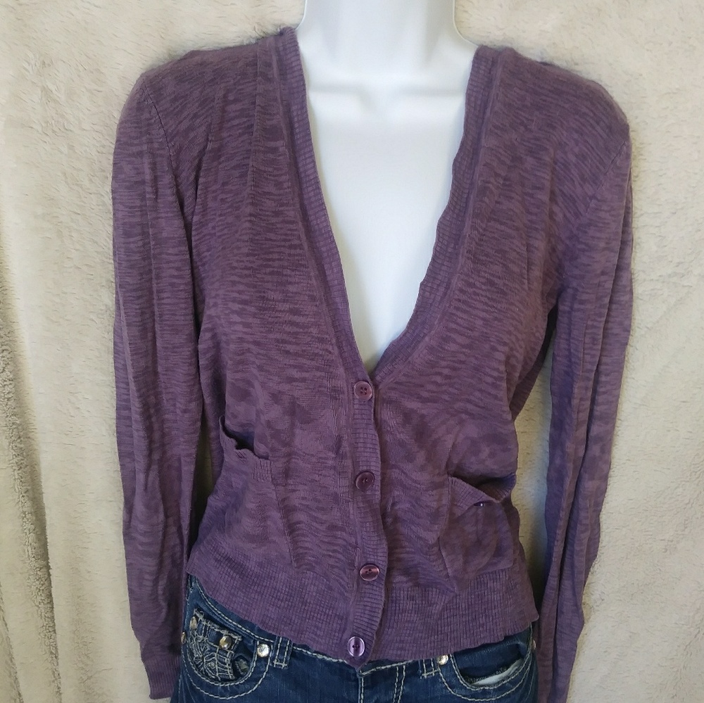 Purple long sleeve sweater